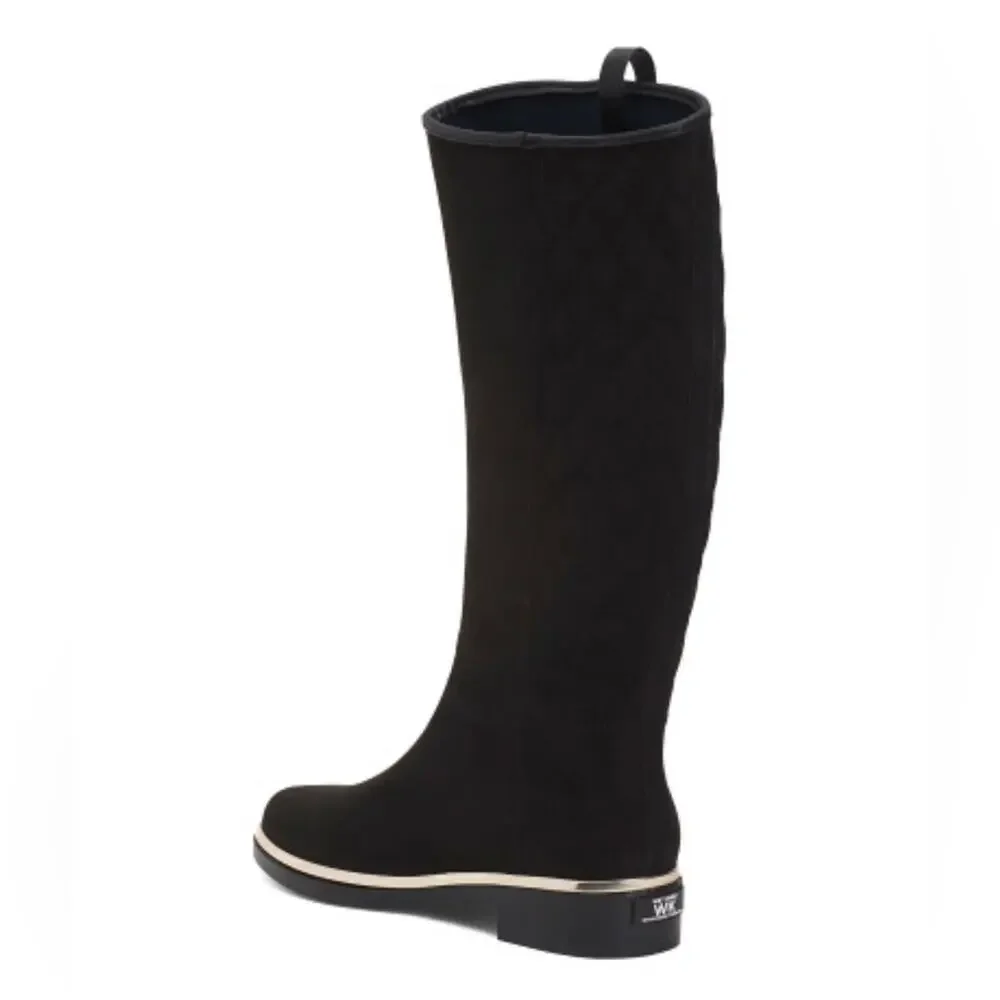 NWT - WET KNOT - Faux Suede Waterproof Equus Quilted High Shaft Boots